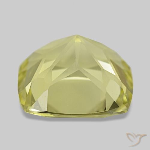 Cuarzo amarillo natural de 5,07 ct, corte cojín, VVS