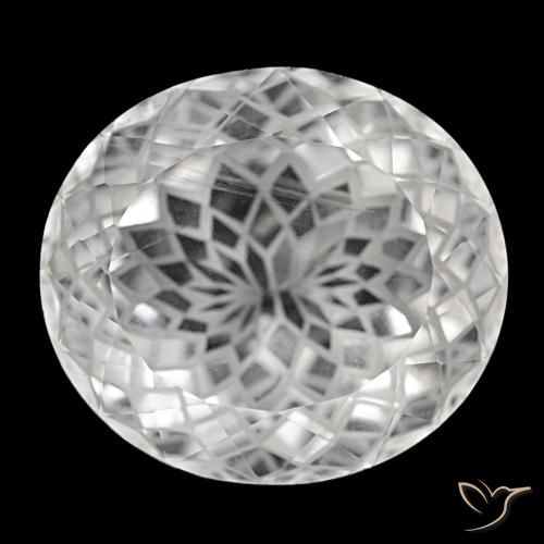 Cuarzo blanco de 58,94 ct, ovalado, VS