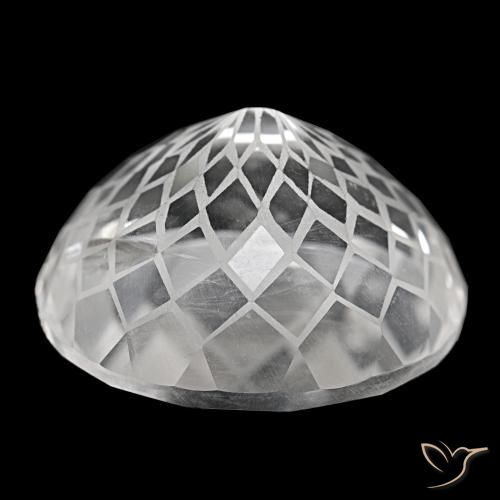 Cuarzo blanco natural de 58,94 ct, corte óvalo, VS