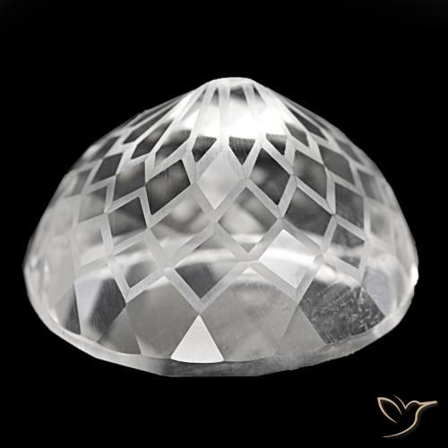 Cuarzo blanco natural de 76,48 ct, corte óvalo, VS