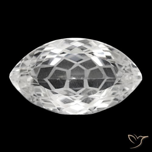 Cuarzo blanco de 32,05 ct, marquesa, VS