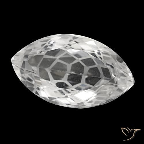 Cuarzo blanco natural de 32,05 ct, marquesa, VS