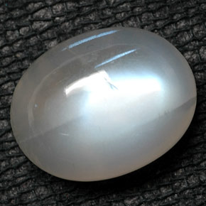 Piedra de luna arcoíris blanco natural de 5,72 ct, transparente, transparente / translúcido