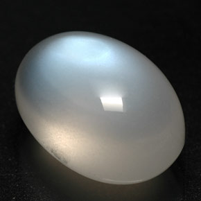 Piedra de luna arcoíris blanco natural de 7,86 ct, transparente, transparente / translúcido