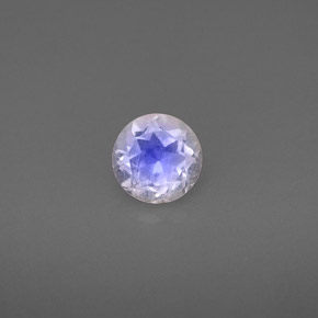 Piedra de luna arcoíris blanco natural de 0,74 ct, transparente, transparente / translúcido