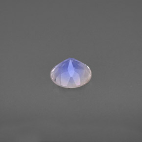 Piedra de luna arcoíris blanco natural de 0,74 ct, transparente, transparente / translúcido