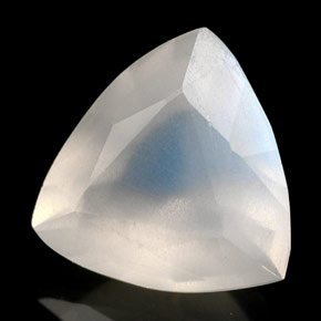 Piedra lunar arcoíris Blanco azul natural de 1.41 ct, Transparente, Transparente / Translúcido