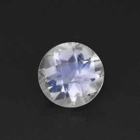 Piedra de luna arcoíris blanco natural de 0,70 ct, transparente, transparente / translúcido
