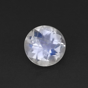 Piedra de luna arcoíris blanco natural de 0,70 ct, transparente, transparente / translúcido