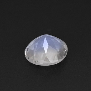 Piedra de luna arcoíris blanco natural de 0,70 ct, transparente, transparente / translúcido