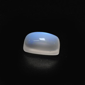 Piedra lunar arcoíris Blanco azul natural de 1.86 ct, Transparente, Transparente / Translúcido