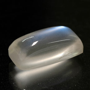 Piedra de luna arcoíris blanco natural de 2,51 ct, transparente, transparente / translúcido