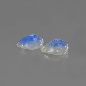 Gemas de piedra de luna arcoíris blanco natural de  ct, transparente, transparente / translúcido