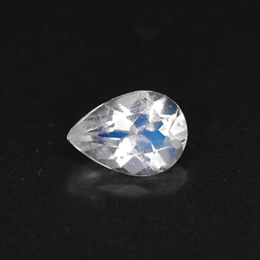 Piedra de luna arcoíris azul natural de 0,35 ct, en forma de pera, VS