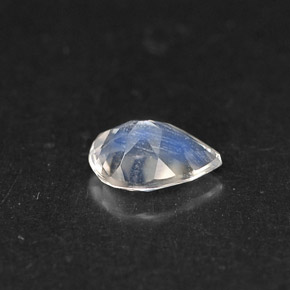 Piedra de luna arcoíris azul natural de 0,35 ct, en forma de pera, VS
