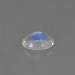 Piedra de luna arcoíris blanco natural de 0,75 ct, corte óvalo, VS
