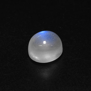 Piedra lunar arcoíris Blanco azul natural de 1.59 ct, Transparente, Transparente / Translúcido