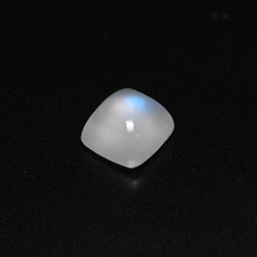 Piedra de luna arcoíris blanco natural de 1,08 ct, transparente, transparente / translúcido