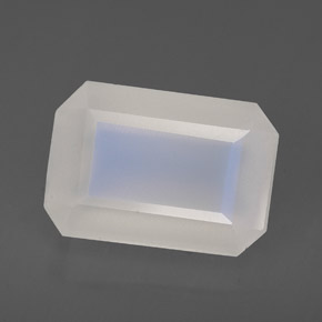 Piedra de luna arcoíris blanco natural de 6,93 ct, transparente, transparente / translúcido