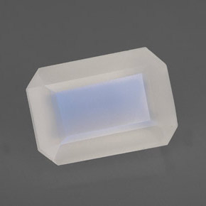 Piedra de luna arcoíris blanco natural de 6,93 ct, transparente, transparente / translúcido