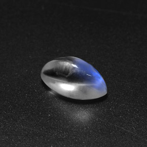 Piedra de luna arcoíris blanco natural de 2,65 ct, marquesa, transparente