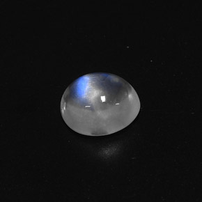 Piedra de luna arcoíris blanco natural de 2,42 ct, corte óvalo, transparente