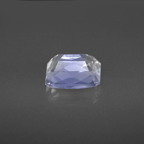 Piedra de luna arcoíris azul natural de 1,82 ct, corte esmeralda, VS