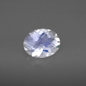 Piedra de luna arcoíris azul natural de 1,55 ct, corte óvalo, VS