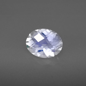 Piedra de luna arcoíris azul natural de 1,55 ct, corte óvalo, VS