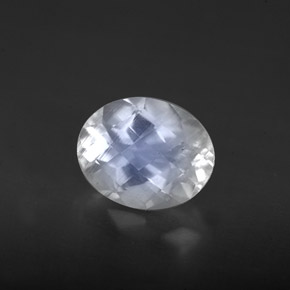 Piedra lunar arcoíris Blanco azul natural de 1.94 ct, Corte Óvalo, VS