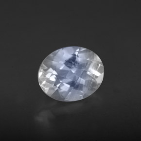 Piedra lunar arcoíris Blanco azul natural de 1.94 ct, Corte Óvalo, VS