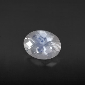 Piedra lunar arcoíris Blanco azul natural de 1.13 ct, Corte Óvalo, VS