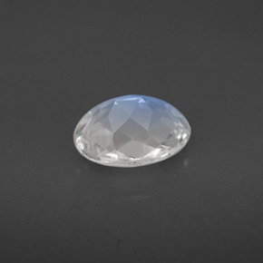 Piedra de luna arcoíris blanco natural de 1,31 ct, corte óvalo, VS