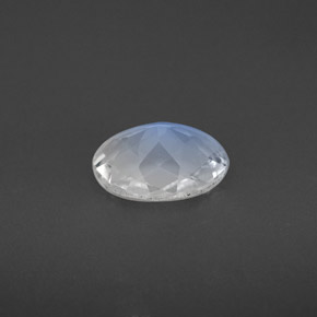 Piedra de luna arcoíris blanco natural de 1,05 ct, corte óvalo, VS