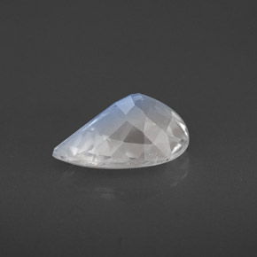 Piedra de luna arcoíris blanco natural de 1,40 ct, en forma de pera, VS