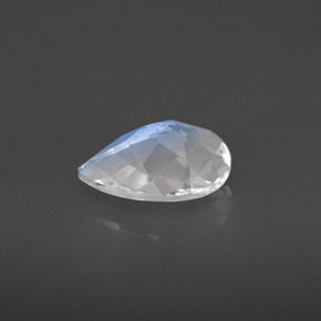 Piedra de luna arcoíris blanco natural de 1,17 ct, en forma de pera, VS