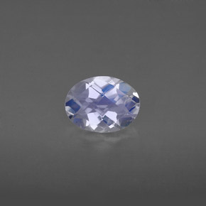 Piedra de luna arcoíris blanco natural de 1,05 ct, corte óvalo, VS