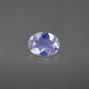 Piedra de luna arcoíris blanco natural de 0,94 ct, corte óvalo, VS