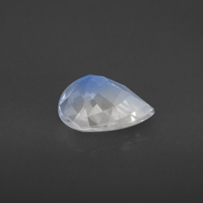 Piedra de luna arcoíris blanco natural de 1,28 ct, en forma de pera, VS