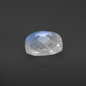 Piedra lunar arcoíris Blanco azul natural de 1.58 ct, Corte Cojín, VS