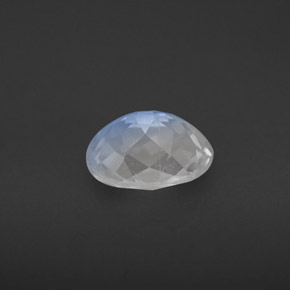 Piedra de luna arcoíris blanco natural de 1,34 ct, corte óvalo, VS