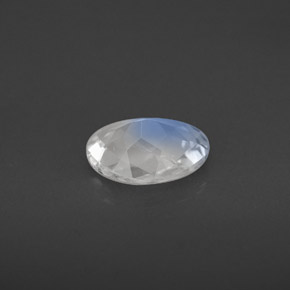 Piedra de luna arcoíris blanco natural de 0,94 ct, corte óvalo, VS