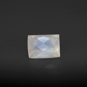 Piedra de luna arcoíris multicolor natural de 1,20 ct, baguette, VS-SI
