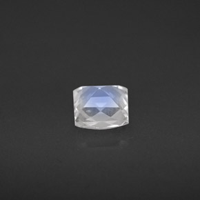 Piedra lunar arcoíris Blanco azul natural de 0.66 ct, Cuadrado, VS