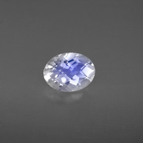 Piedra de luna arcoíris blanco natural de 1,10 ct, corte óvalo, VS
