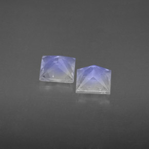 Gemas de piedra de luna arcoíris blanco natural de  ct, cuadrado, VS-SI