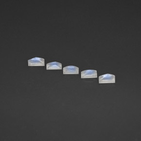 Gemas de piedra de luna arcoíris blanco natural de  ct, baguette, VS