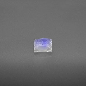 Piedra de luna arcoíris blanco natural de 0,57 ct, cuadrado, VS