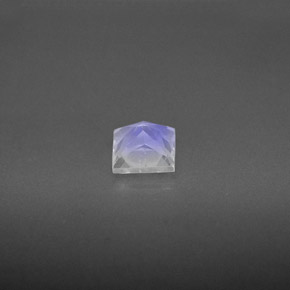 Piedra de luna arcoíris blanco natural de 0,62 ct, cuadrado, VS