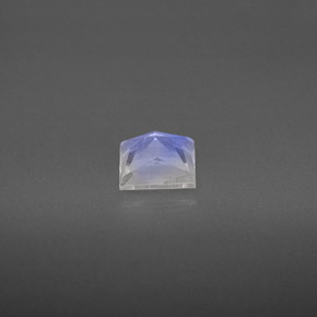 Piedra de luna arcoíris blanco natural de 0,75 ct, baguette, VS